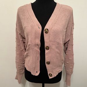 Women’s pink cardigan
